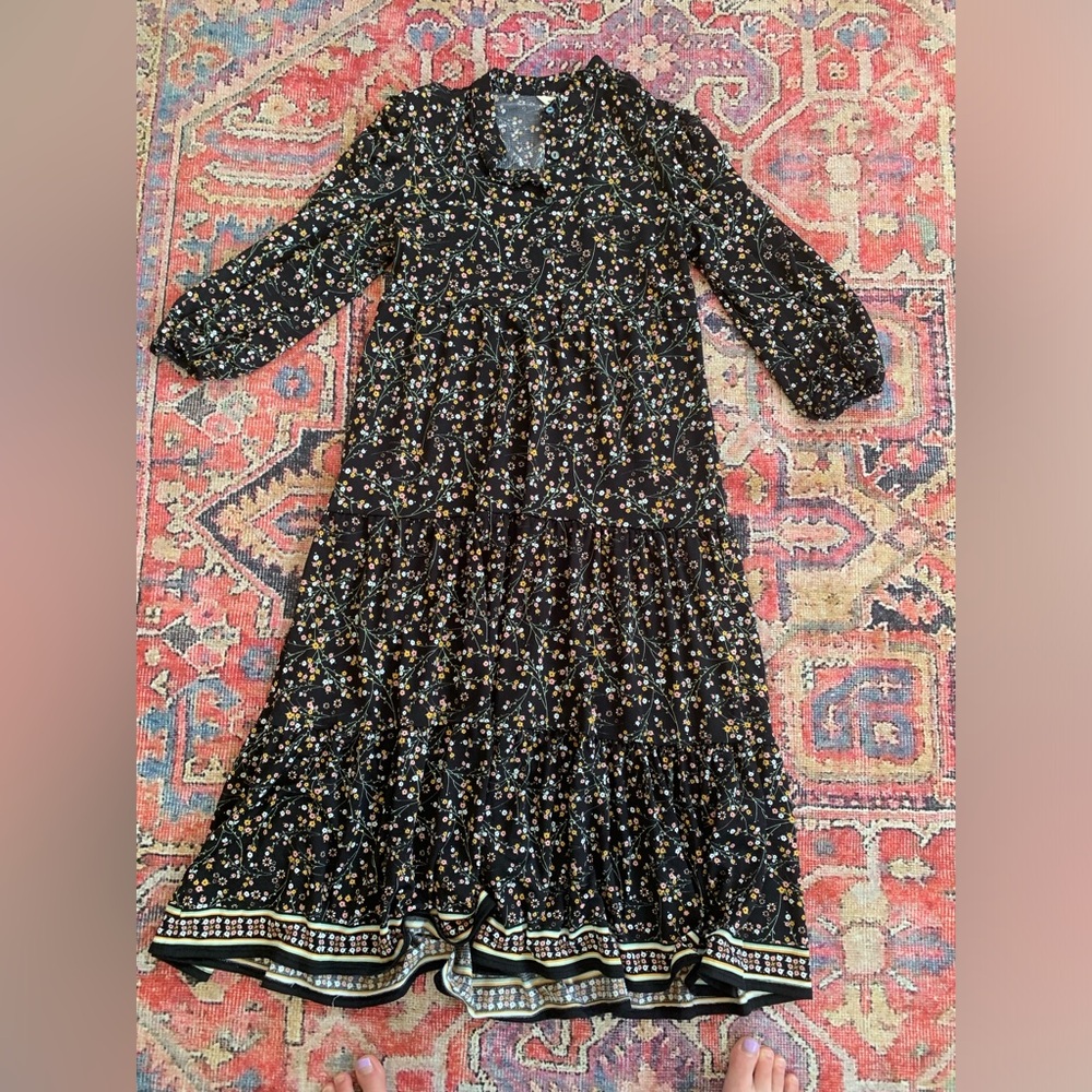 bohemian dress, great transition piece for cooler weather